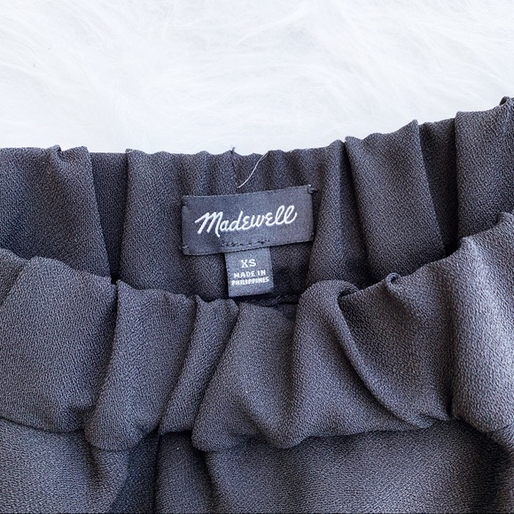 MADEWELL Black Scallop Hem HR Pull On Shorts XS - Picture 9 of 10